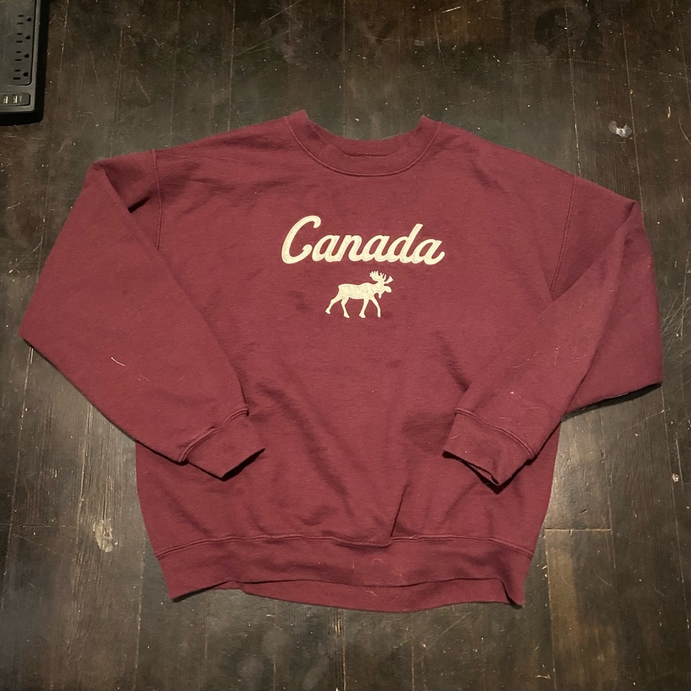 Maroon Canada Crewneck Sweatshirt